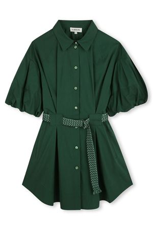 Green cotton dress LANVIN KIDS | N30204722